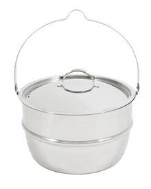 Pot with lid, 4.6 L Stainless steel