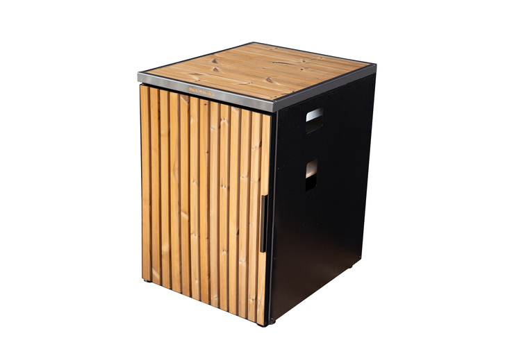 Summer kitchen cabinet with wooden door Premium