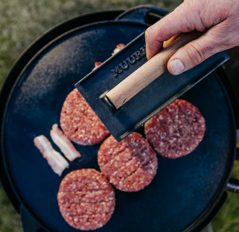 Grill press, rectangular Cast iron