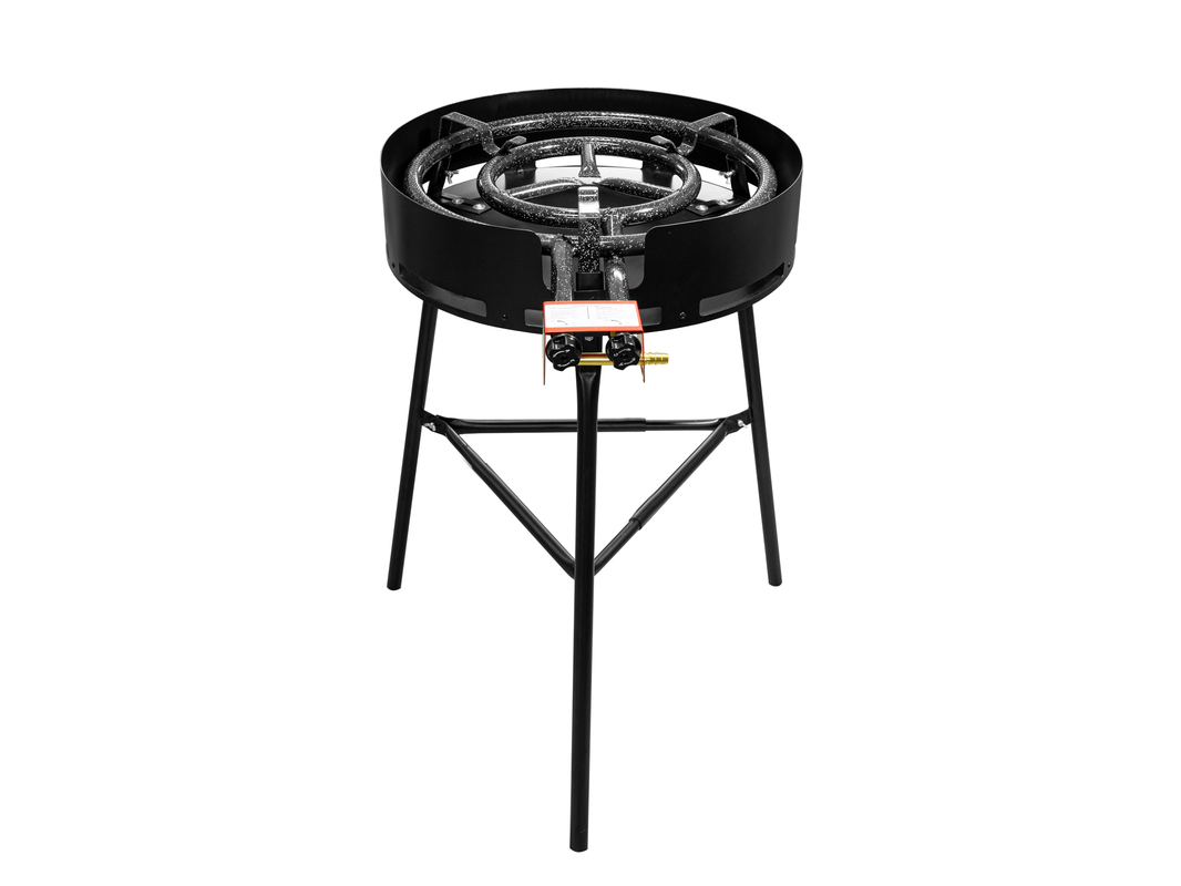 Gas burner with legs and wind protection D500 Pro