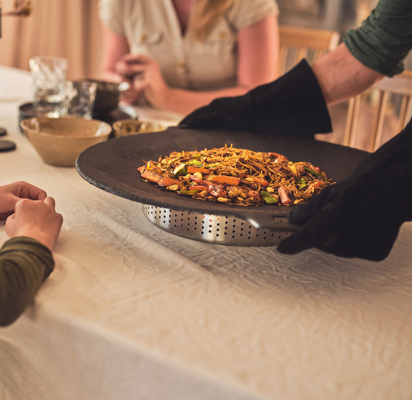Griddle pan, without legs Hot-rolled steel 48 cm