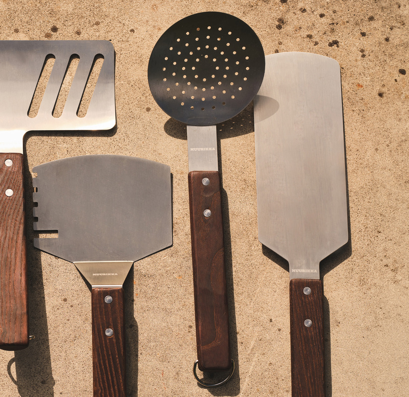 Paella Skimmer Stainless steel/ash