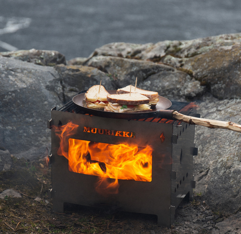 Campfire frying pan, without handles Hot-rolled steel