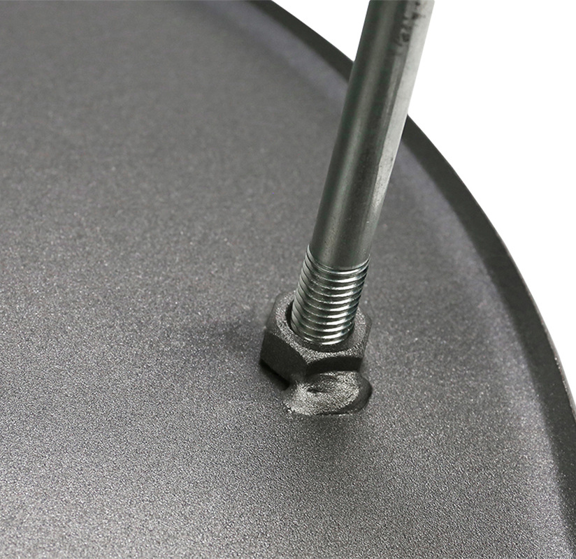 Griddle pan, with legs Hot-rolled steel 48 cm