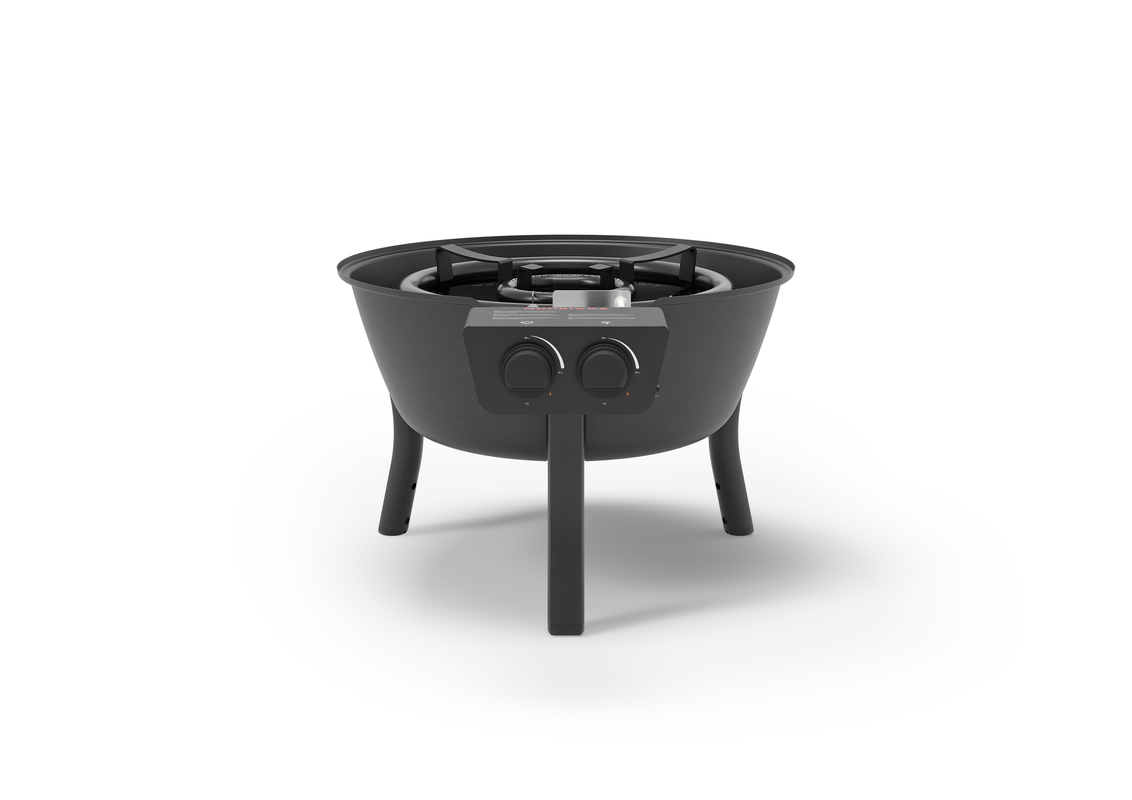 Gas burner with legs SL Black 48 cm