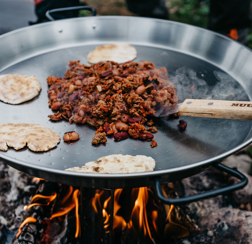 Paella pan Cold-rolled steel 60 cm