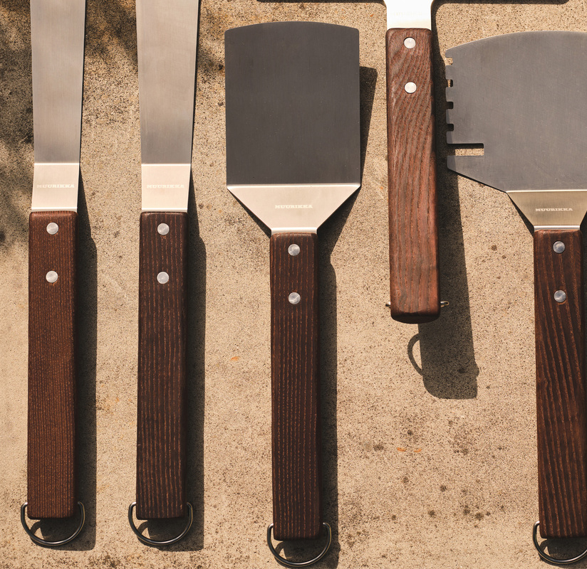Grill Steak spatula Stainless steel/ash