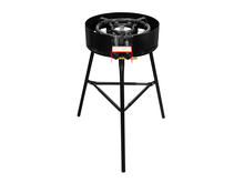 Gas burner with legs and wind protection D350 Pro
