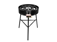 Gas burner with legs and wind protection D500 Pro