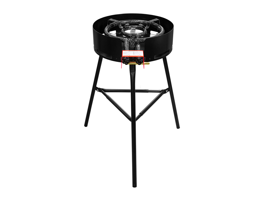 Gas burner with legs and wind protection D350 Pro