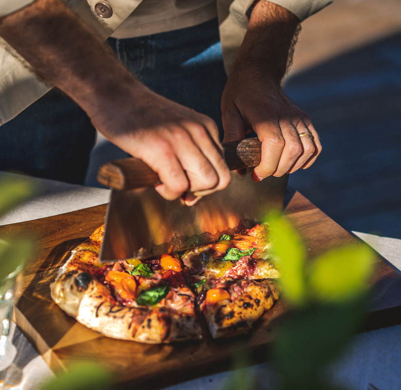 Pizza cutter Stainless steel/ash