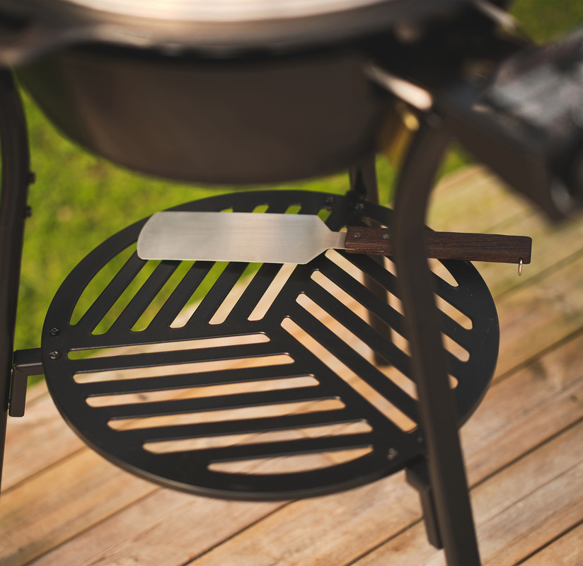 Grilling and turning spatula Stainless steel/ash