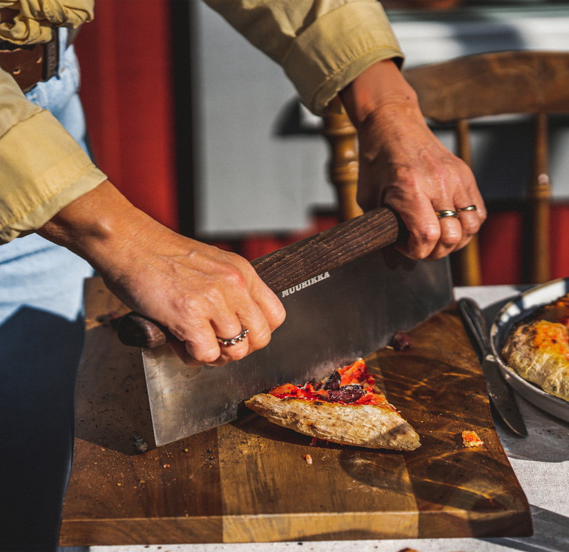 Pizza cutter Stainless steel/ash