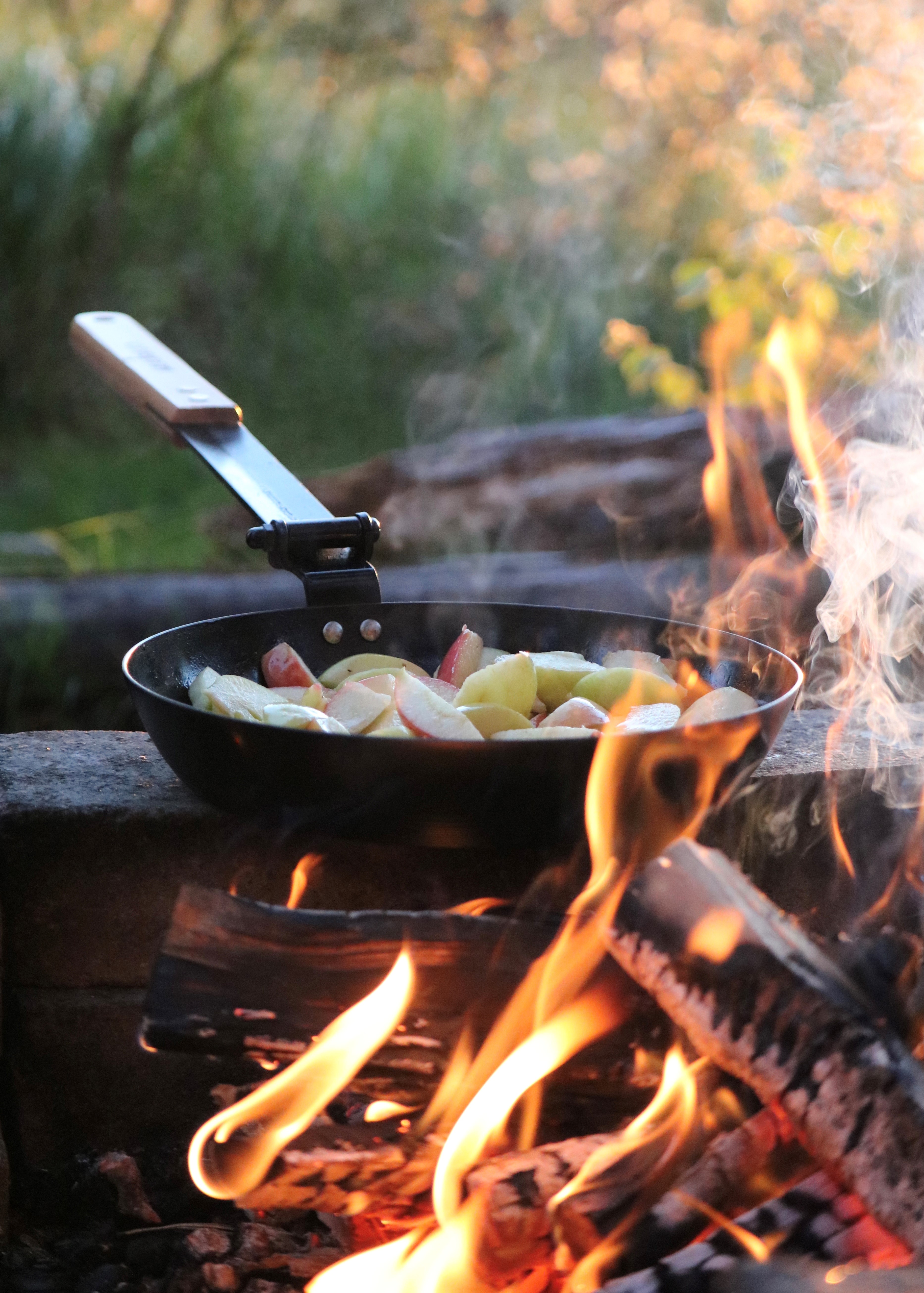 Personalized Campfire Skillet Carbon Steel Metal Campfire Pan. 16