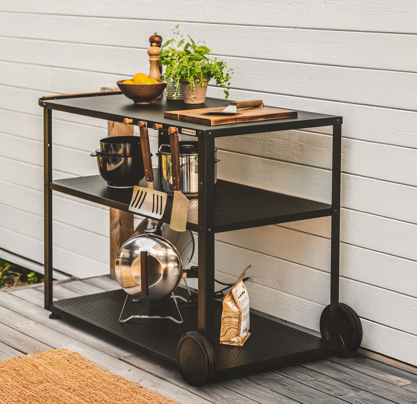 Grill cart Black